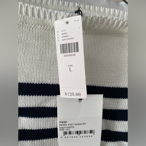 Anthropologie Blaine Striped Pullover new size L new with tag - Picture 2 of 9